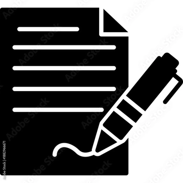 Fototapeta Contract Icon