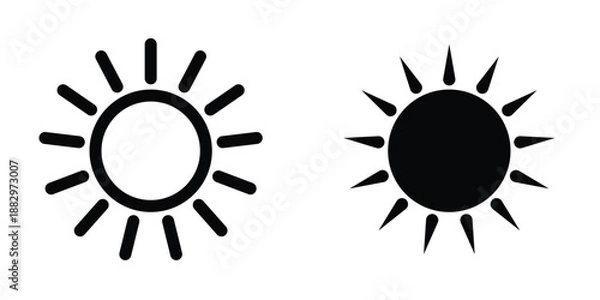 Fototapeta Sun icon design template