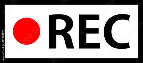 Obraz 録画中 シンプルなアイコン