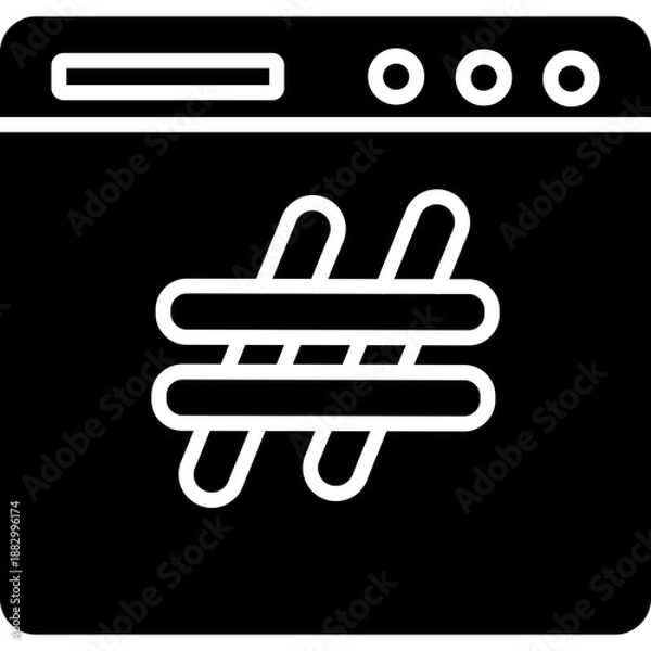 Fototapeta Hashtags Icon