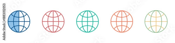 Fototapeta Website Icon Set Multiple Style Collection 