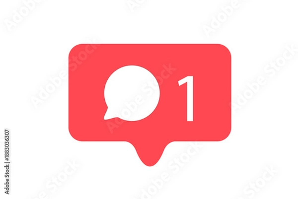 Obraz vector comment notification clip art isolated on transparent background