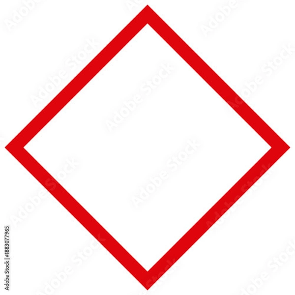 Fototapeta red warning sign