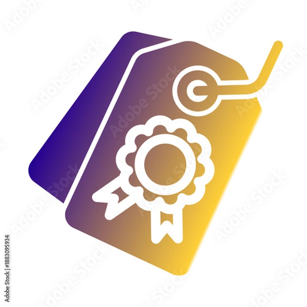 Obraz Standard Cost Icon from Cyber Monday Icon Collection (Solid Gradient Style)