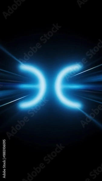 Obraz 光漏れとブルーグローが織りなす幻想空間