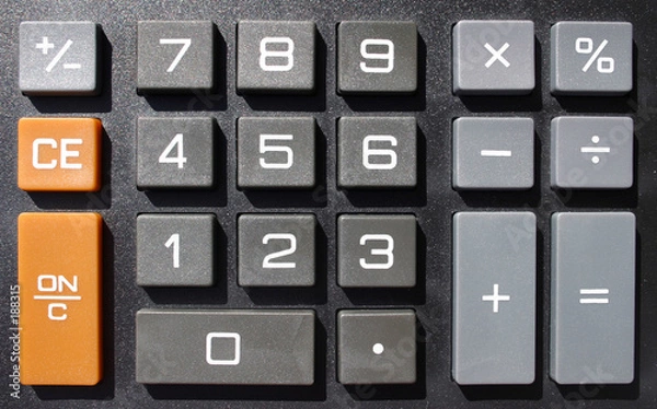 Fototapeta numeric keys