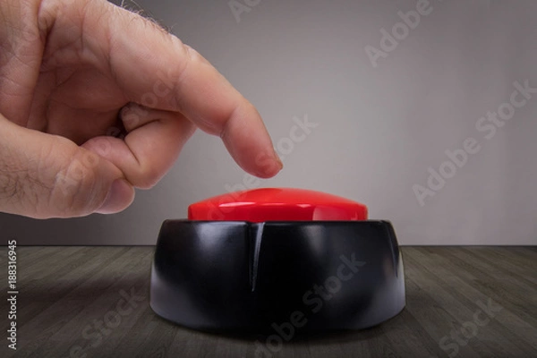 Obraz big red button
