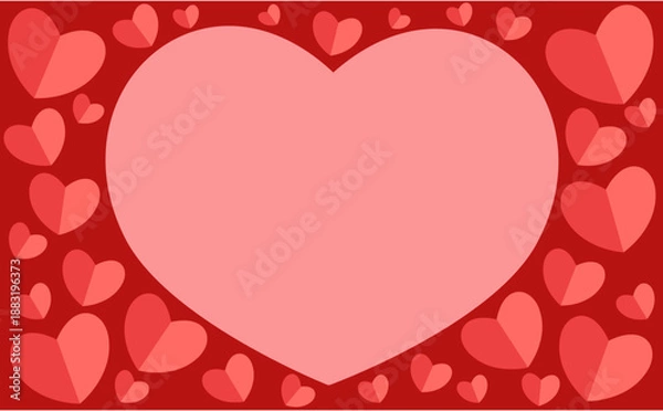 Obraz ハートたくさんフレーム