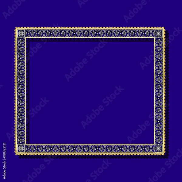 Obraz frame silver color with shadow