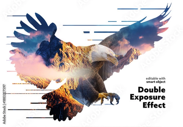 Obraz Double Exposure Photo Effect