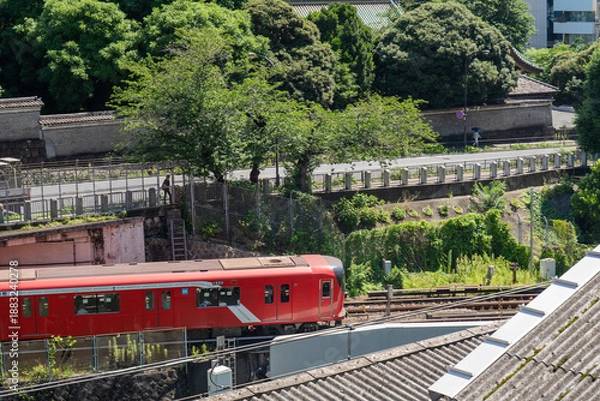 Obraz 満員の通勤電車