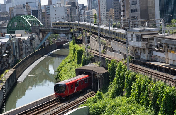 Obraz 総武線と丸の内線の風景