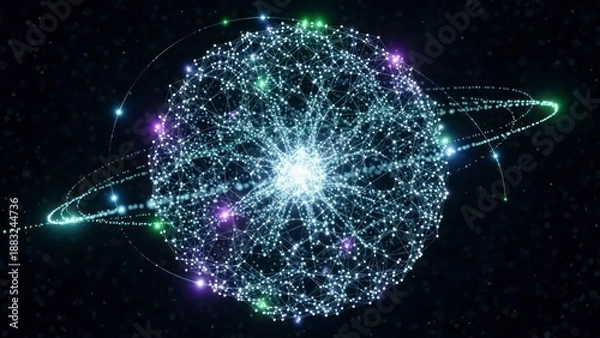 Fototapeta Sphere network