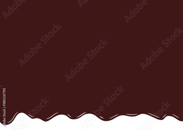 Obraz 溶けたチョコレートの背景フレーム