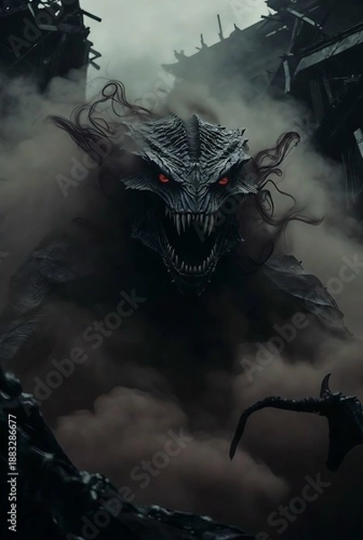 Obraz scary halloween background