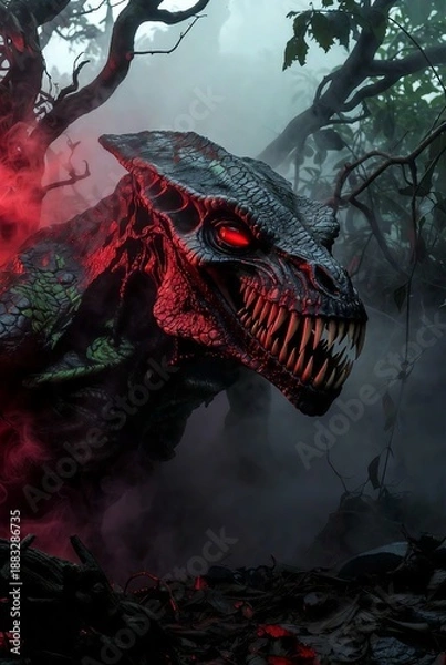 Obraz dragon in the water