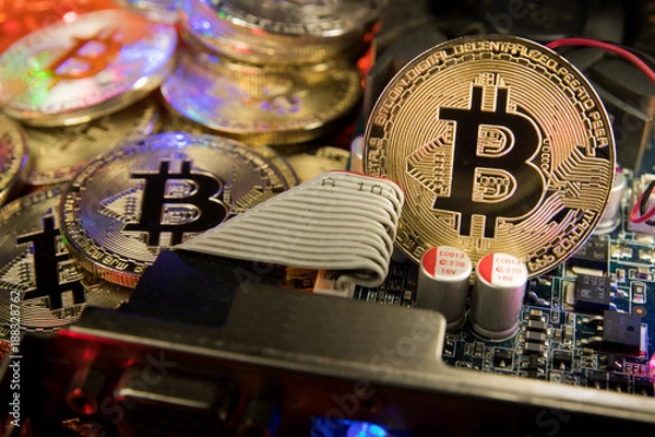 Obraz Bitcoin: a cryptocurrency