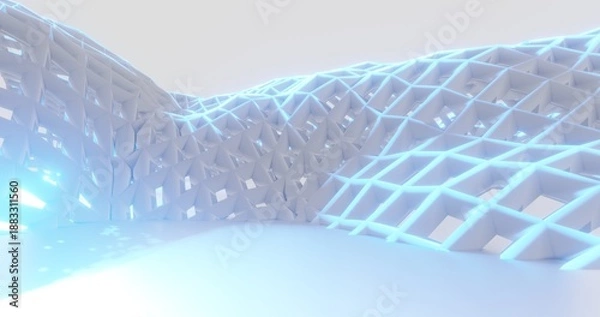 Obraz Futuristic architecture background 3d render