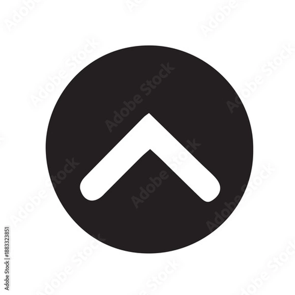 Obraz arrow icon button vector silhouette