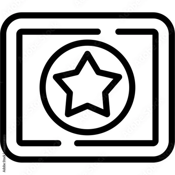Fototapeta Circle star Icon