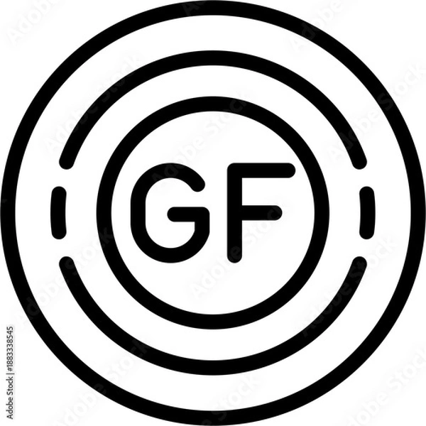 Fototapeta Circle gf Icon