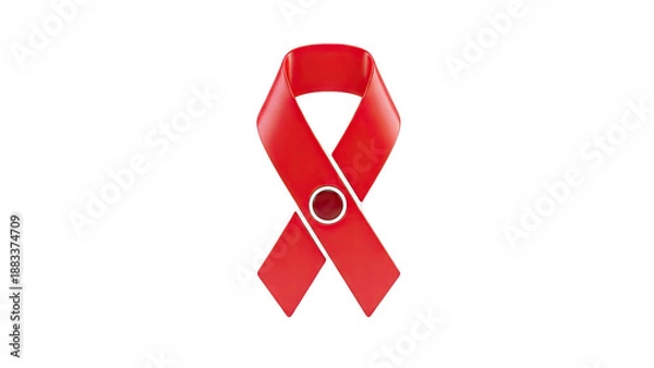 Obraz Red AIDS Awareness Ribbon