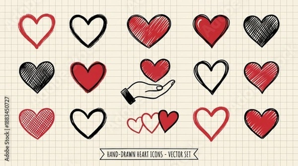 Obraz seamless pattern with hearts