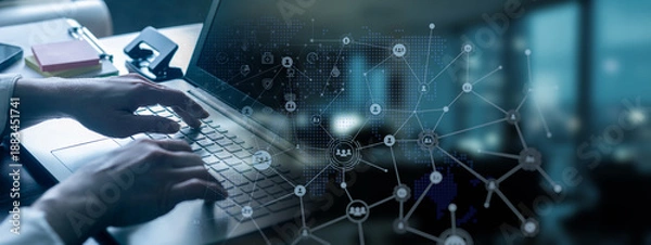 Obraz Engaging in digital creativity.