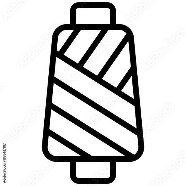 Fototapeta Thread icon in Line Style