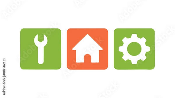 Obraz Home maintenance tools icon set