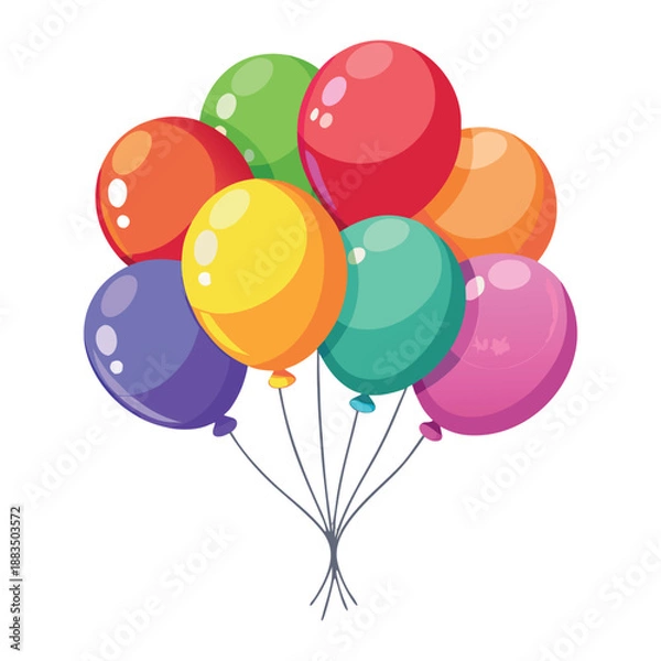 Obraz balloons tied together