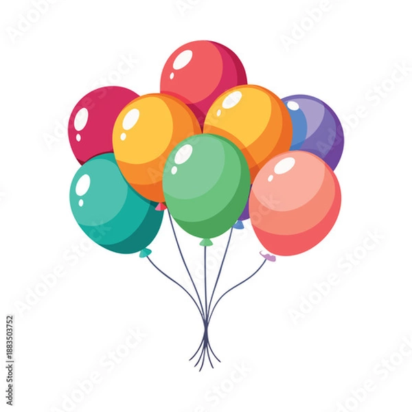 Obraz balloons tied together