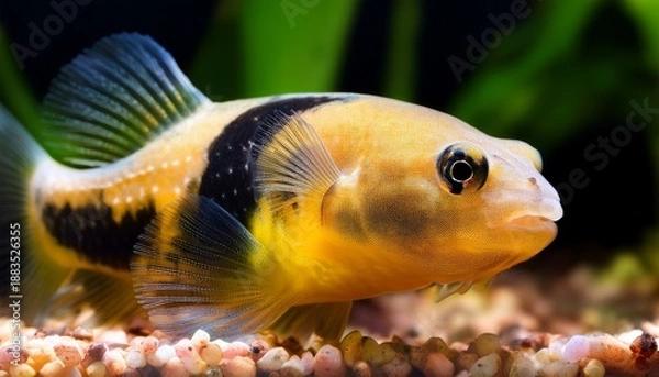 Obraz Panda Corydoras Callichthyidae Close Up