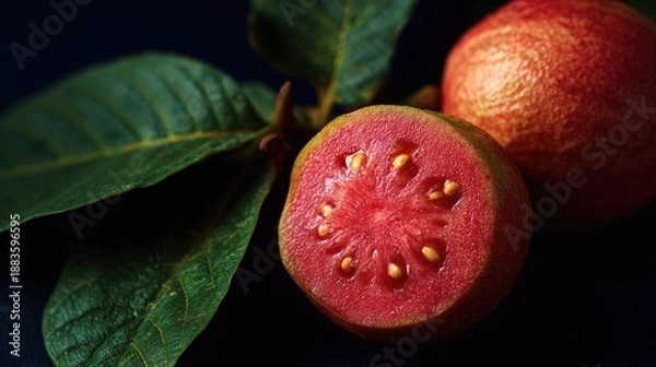 Obraz Red fruit with seeds