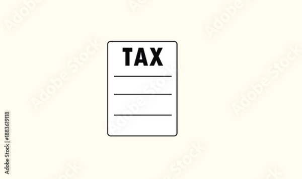 Obraz Tax icon