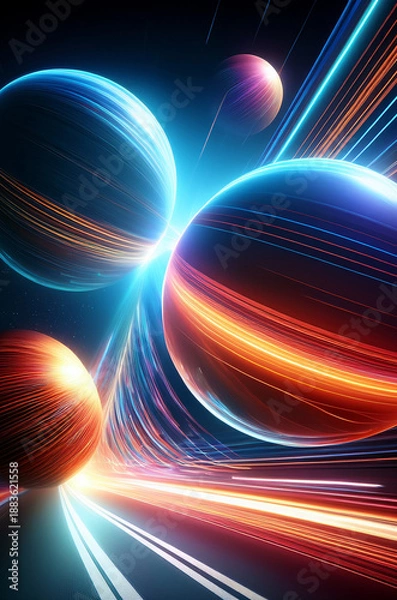 Obraz abstract space background