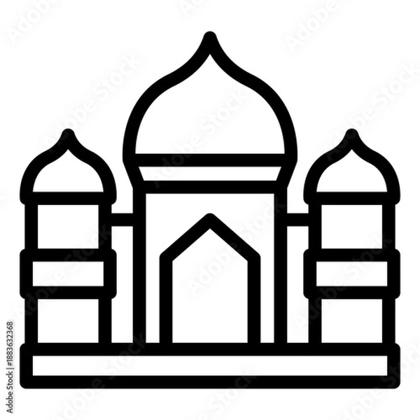 Fototapeta mosque icon