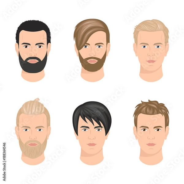 Fototapeta Man's haircuts