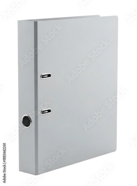 Obraz Office Grey File Folder for Documents Isolated on Transparent Background