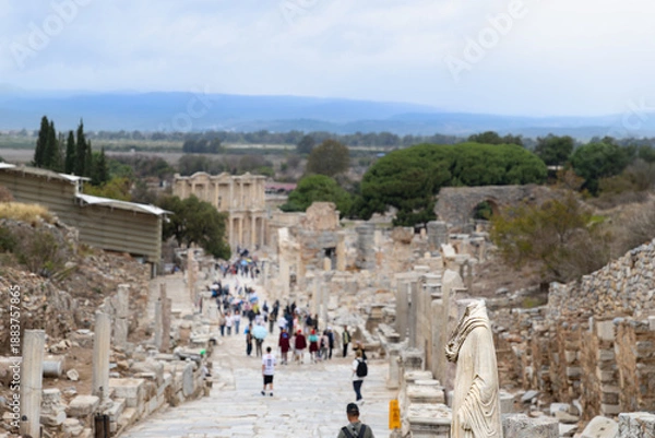 Obraz トルコエフェソス遺跡クレテス通り