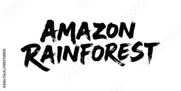 Fototapeta AMAZON RAINFOREST handwritten

