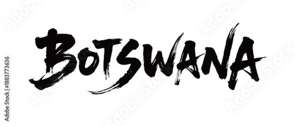 Fototapeta BOTSWANA Handwriting
