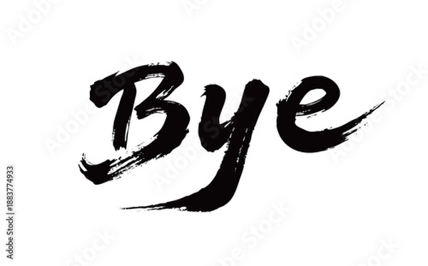 Fototapeta Bye Handwriting
