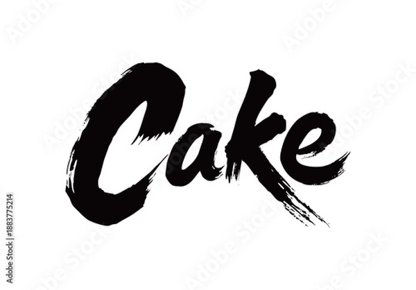 Fototapeta Cake Handwriting
