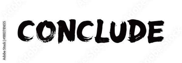 Fototapeta CONCLUDE Handwriting
