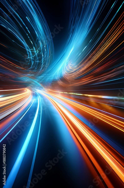 Obraz speed motion blur background