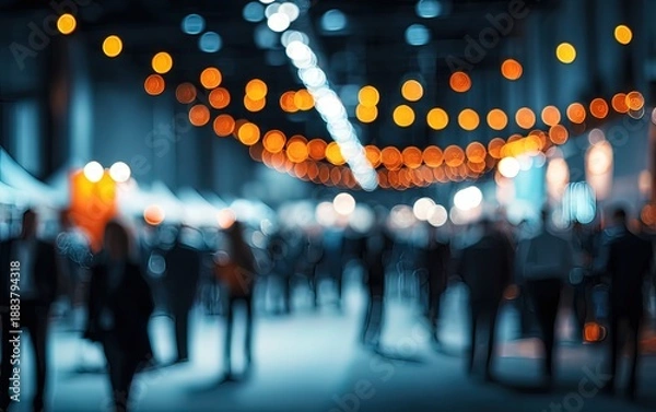 Obraz Blurred indoor event with lights