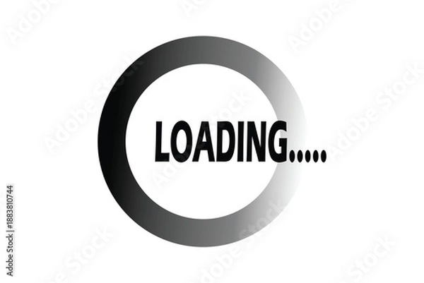 Obraz Loading icon, Loading symbol Images icon, flat style loading icon.