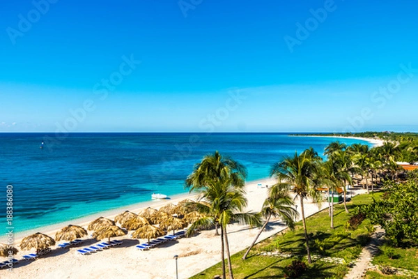 Fototapeta Amazing view of a paradisiac beach in Playa Ancon