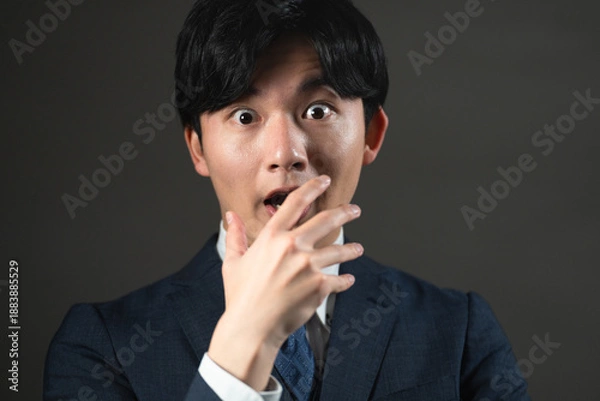 Obraz スーツ姿の若い男性　ビジネスイメージ